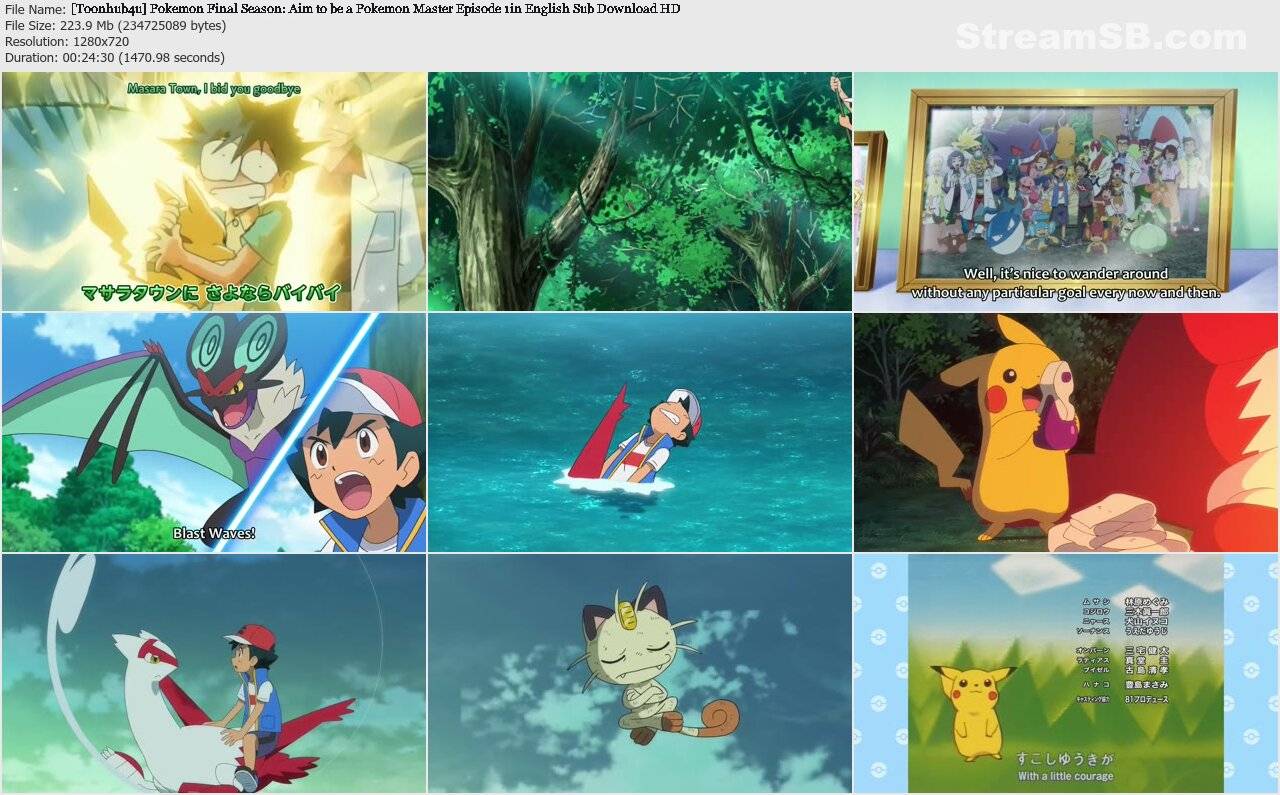 Pokemon Aim to be a Pokemon Master - Toonhub4u