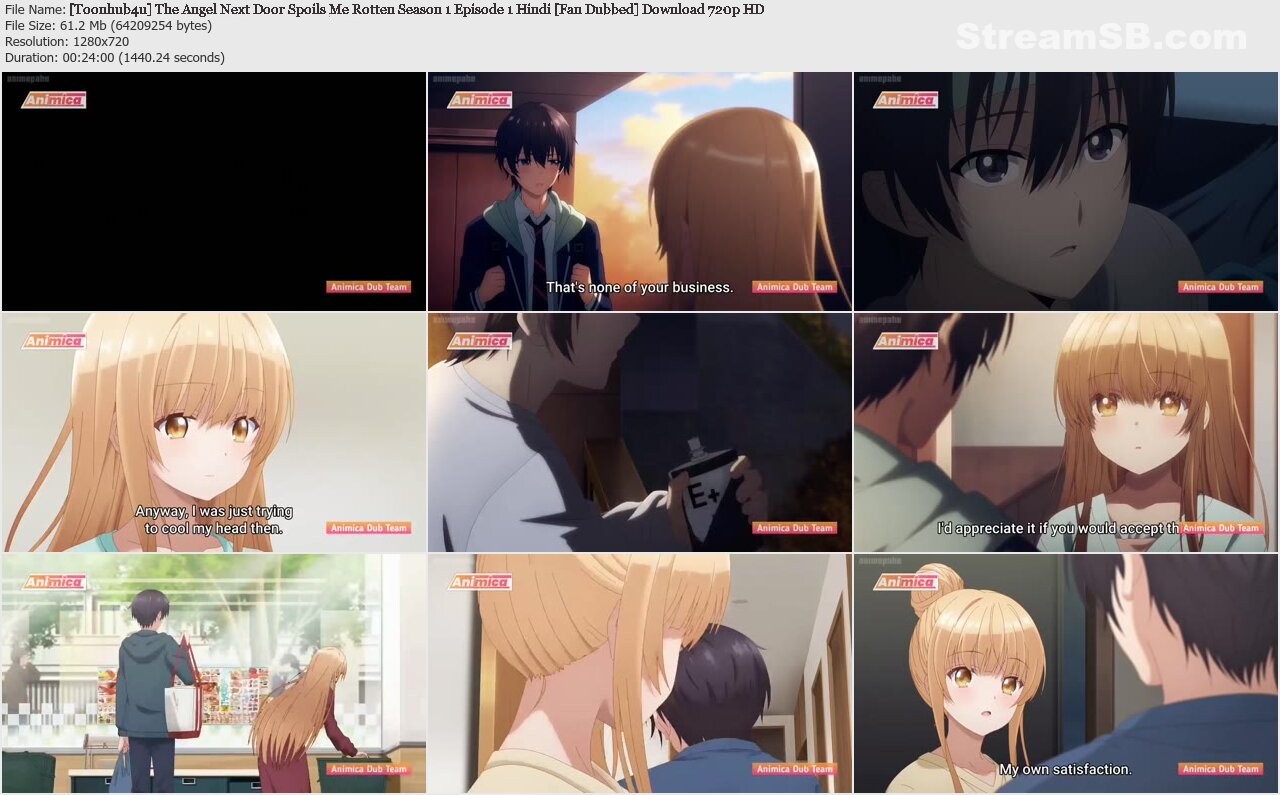 The Angel Next Door Spoils Me Rotten Season 1 in Hindi - Toonhub4u